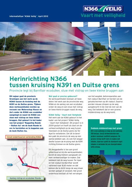 Informatie flyer N366 veilig.pdf - Gemeente Vlagtwedde