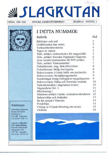 Nr 2 1995 - Svenska SlagrutefÃ¶rbundet