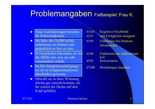 Problembeschreibung (Reha-Hypothese) - WerkstÃ¤tten:Messe