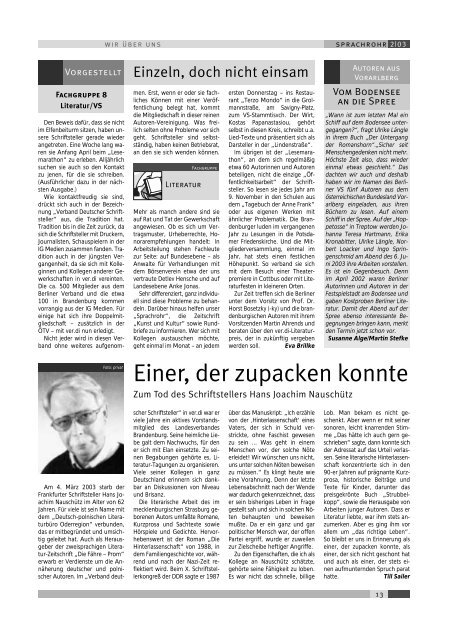 SPRACHROHR 2/2003