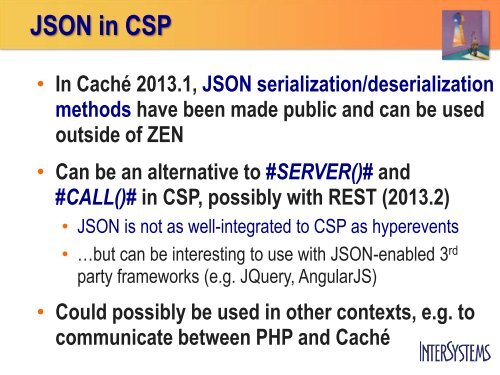 Introducing: REST and JSON in CachÃ© - InterSystems Benelux