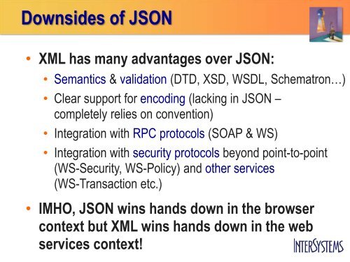 Introducing: REST and JSON in CachÃ© - InterSystems Benelux