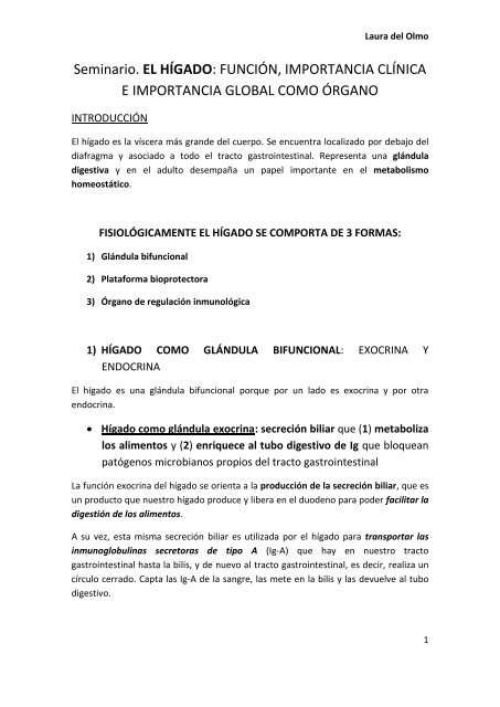 Que tipo de glandula es el higado