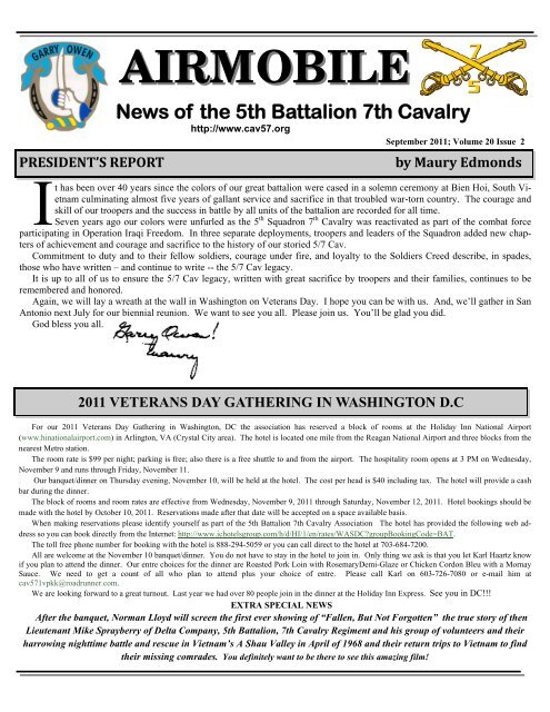 AIRMOBILE - 5th Battalion 7th Cavalry Association