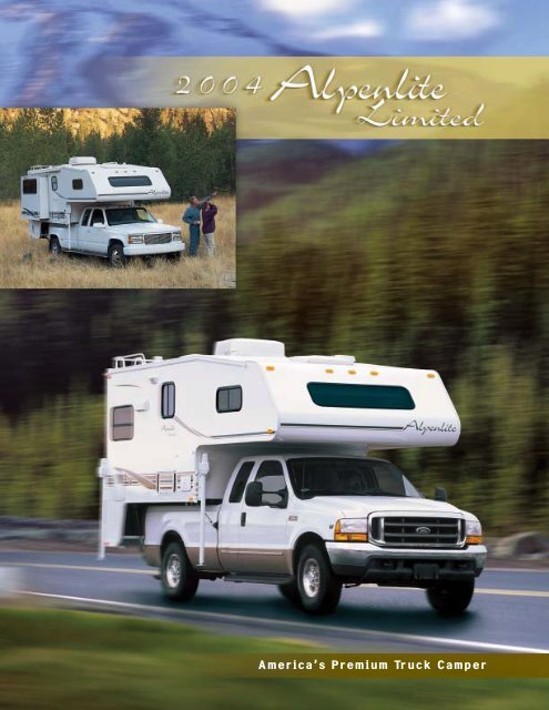 2004 Alpenlite Limited Truck Camper Brochure - Rvguidebook.com