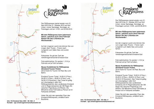 Informationen und Fahrplan Lengerich (Saller See)