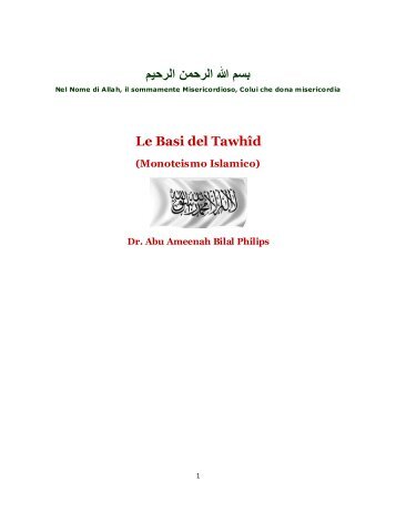 Le Basi del TawhÃ®d - La Madrasa di Baraka