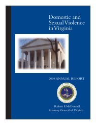 Domestic and Sexual Violence in Virginia - Office of the Attorney ...