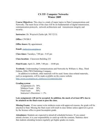 computer science course outline