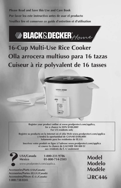 16-Cup Multi-Use Rice Cooker Olla arrocera multiuso para 16 tazas ...