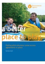 Putting pilot voluntary canoe access agreements in place