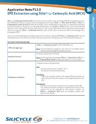 Application Note P12.0 SPE Extraction using SiliaPrep ... - Silicycle