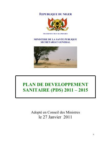 plan de developpement sanitaire (pds) 2011 â 2015 - UNFPA