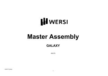 Master Assembly Manual Wersi galaxy AM 075 - WersiClub UK.Focus