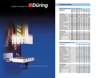 Buckelschweißmaschinen Technische Daten - Düring ...