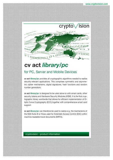 cv act library/pc - CV Cryptovision Gmbh
