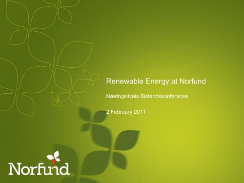 Renewable Energy at Norfund - Energi Norge