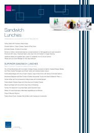 Sandwich Lunches - Novotel London West