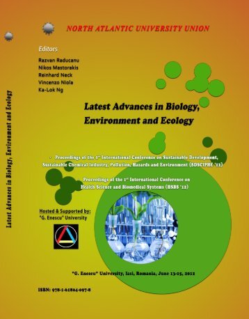 Latest Advances in Biology, Environment and Ecology - WSEAS