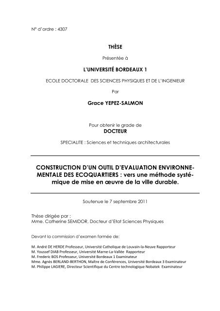 These Ecoquartier Outil Nest Nobatek - 