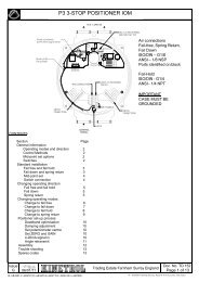 Installation & Maintenance Instructions - P3 3 Stop Positioner - Kinetrol