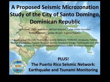 A Proposed Seismic Microzonation Study of the City of Santo ...
