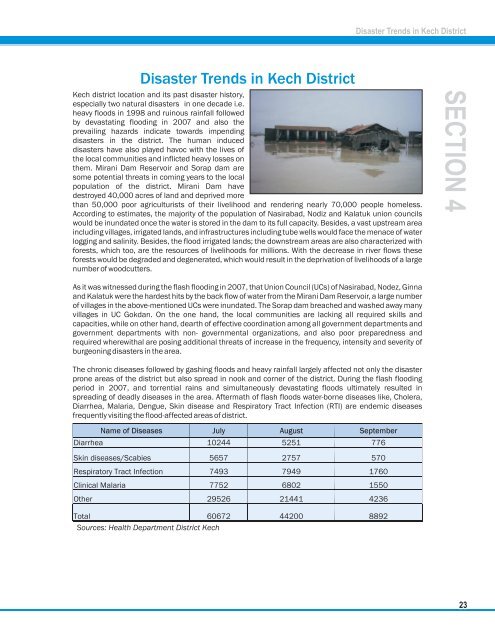 District Disaster Management Plan District Kech, Balochistan - NDMA
