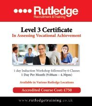 Level 3 Certificate In Assessing Vocational Achievement - Training