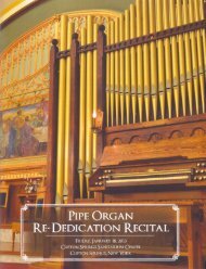 Pipe Organ Re-Dedication Recital. - OHS Pipe Organ Database
