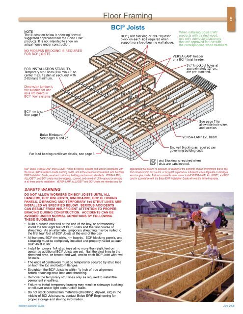 Bci Joists Hole Chart