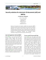 Security solutions for electronic ID documents (eid) and Mrtds