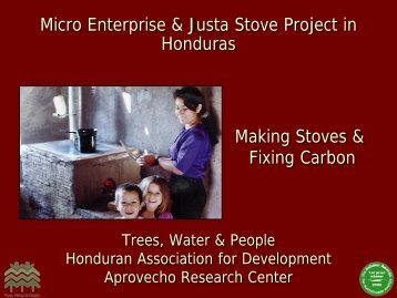 Micro Enterprise & Justa Stove Project in Honduras Making Stoves ...