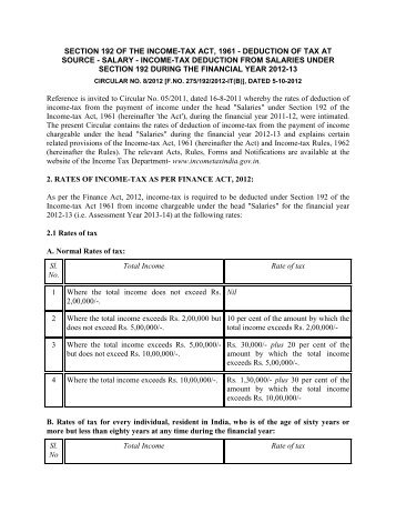 income-tax deduction from salaries under section - Taxmann