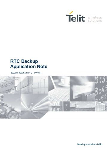 RTC Backup Application Note - Falcom