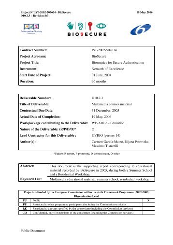 Enhancing Accuracy and Security of Multi-biometric Template ... - IIIT