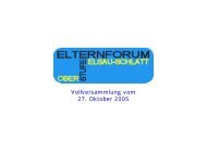 Elternforum Oberstufe Elsau-Schlatt