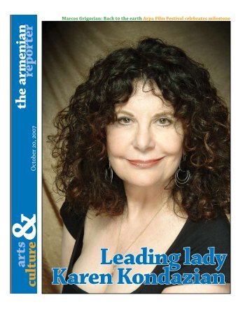 Leading lady Karen Kondazian - Armenian Reporter