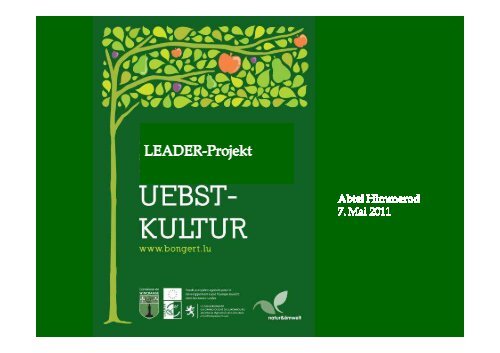 LEADER - Uebstkultur Dahlem - ELER-PAUL