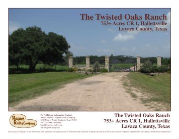 The Twisted Oaks Ranch - Haynes Realty