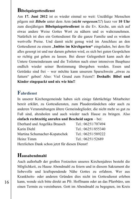 2012-03: Juni / Juli - Evangelische Kirchengemeinde Einhausen