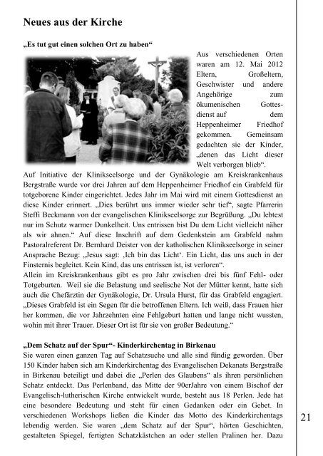 2012-03: Juni / Juli - Evangelische Kirchengemeinde Einhausen