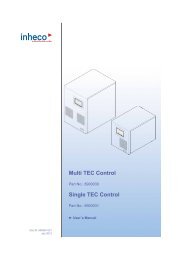 Manual TEC Controller - Inheco