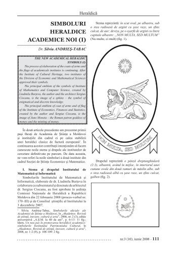 Simboluri heraldice academice noi - Akademos - Academia de ...