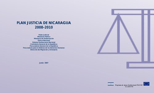 PLAN JUSTICIA DE NICARAGUA 2008-2010 - Poder Judicial