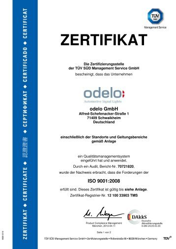 Download Zertifikat ISO 9001:2008 (PDF) - ULO de