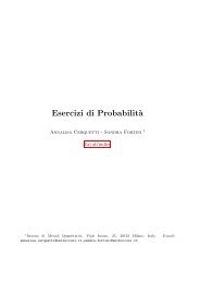 Esercizi, con soluzione, sui seguenti argomenti - statistica statistica