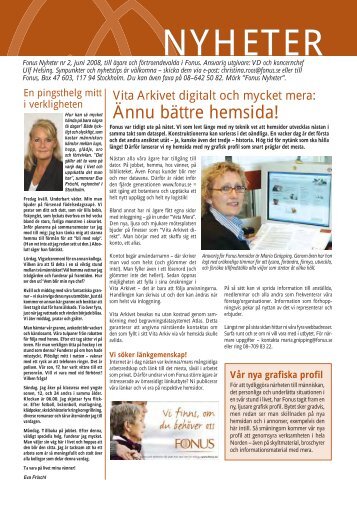 NYHETER - Fonus