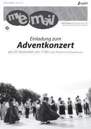mve mail - Musikverein des Gemeindeverbandes Ehrenhausen