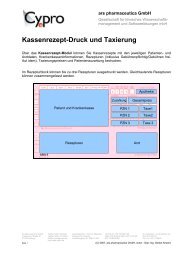 Kassenrezept-Druck und Taxierung - Cypro