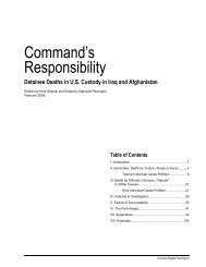 Command's Responsibility - Human Rights First